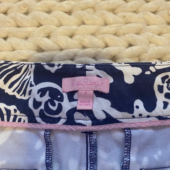 Blue and white Lilly Pulitzer pants - Picture 2 of 3